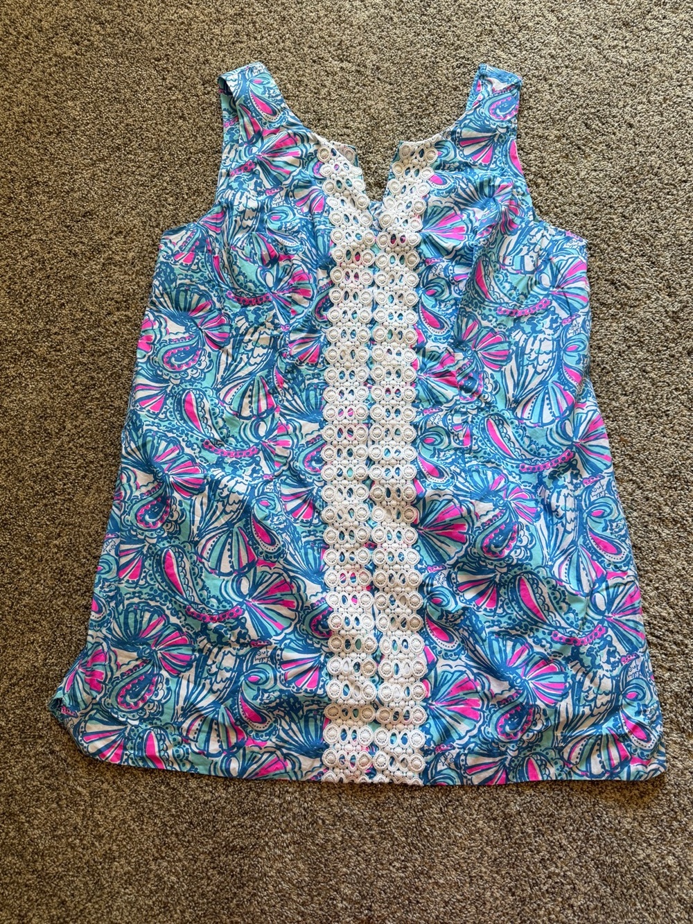 Lilly Pulitzer x Target My Fans Paisley Shift Dress Size 22W Beach Preppy Ocean
